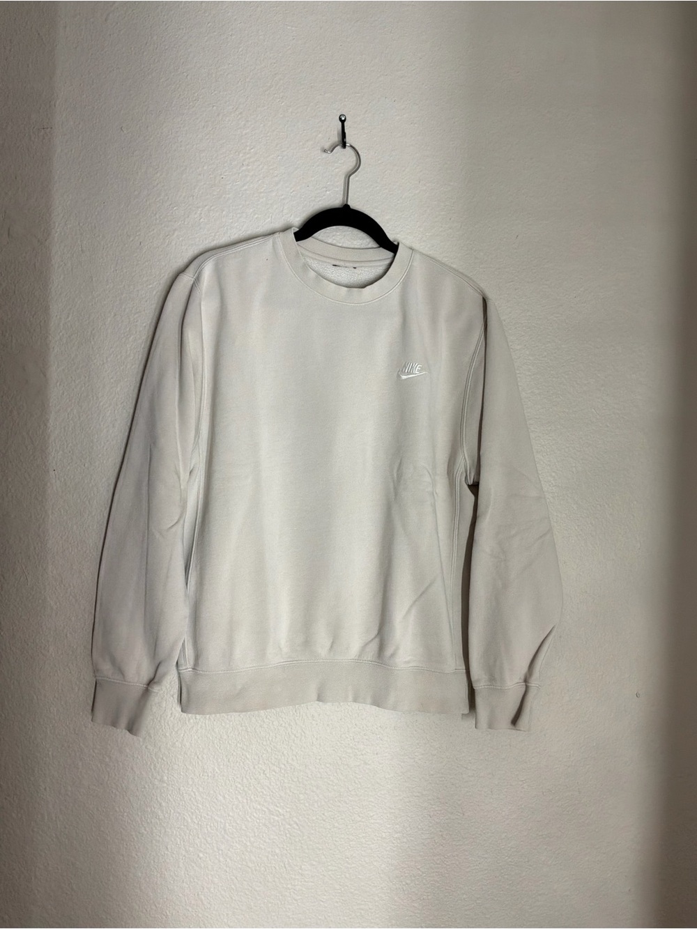 Nike Crewneck Sweatshirt in Light Beige